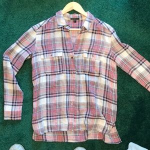 James Perse cotton/linen blend button down